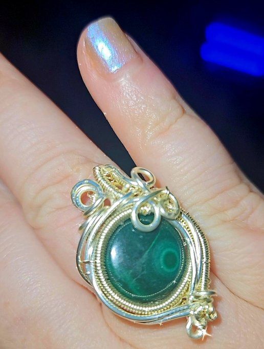 Bague Malachite – Harmonie, Protection Du Cœur 