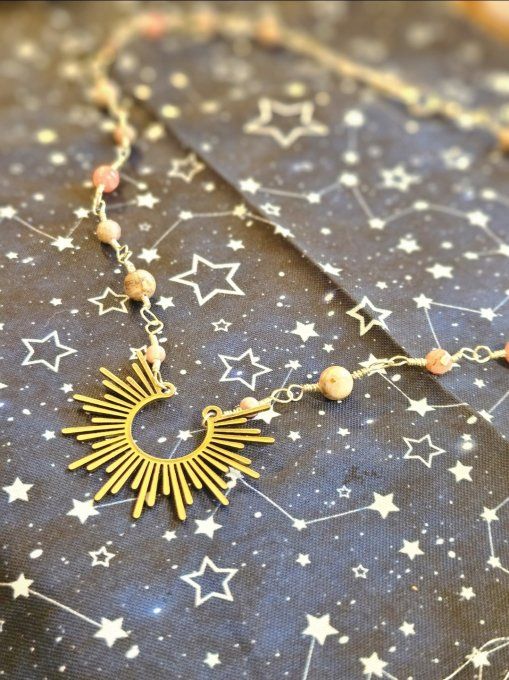 Collier éclat de soleil– perles naturelle  