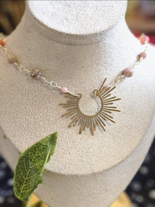 Collier éclat de soleil– perles naturelle  