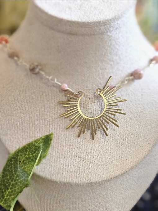 Collier éclat de soleil– perles naturelle  