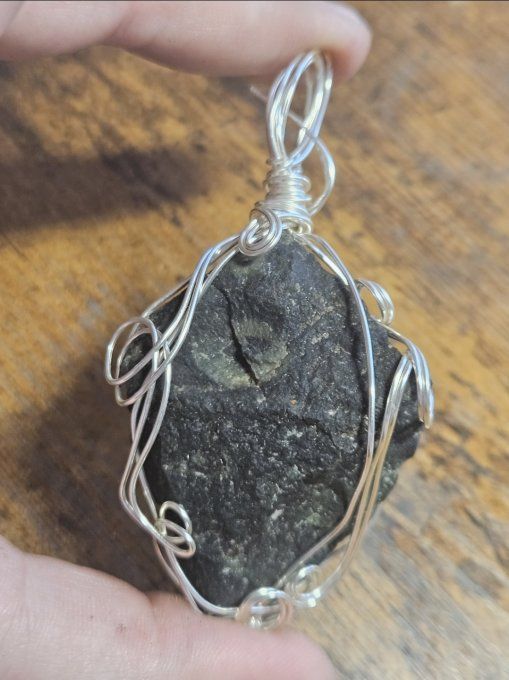 Pendentif Pomme poison Jaspe Kambaba ✨Protection, Régénération & Soin du Cœur