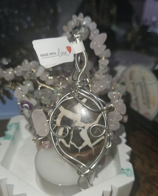 Amulette Septaria noix de coco -Tempérance et soulagement - Copie