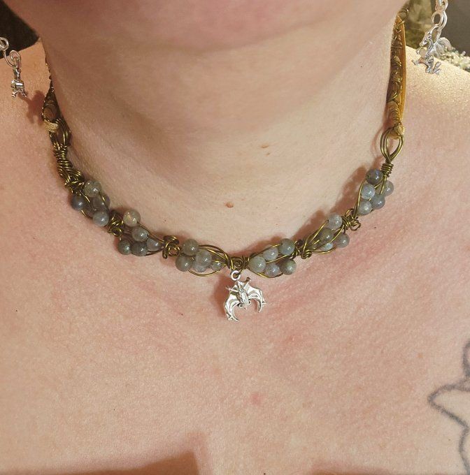 Bracelet Citrouille ou Pumpkin Neklace