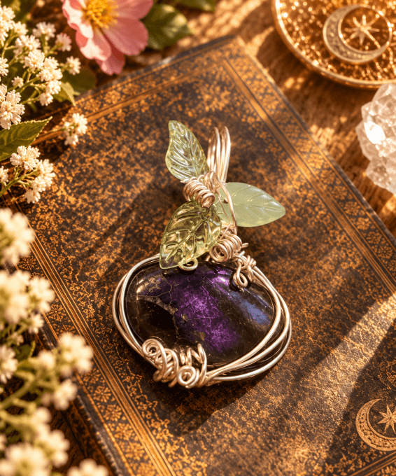 Pendentif Citrouille purpurite 
