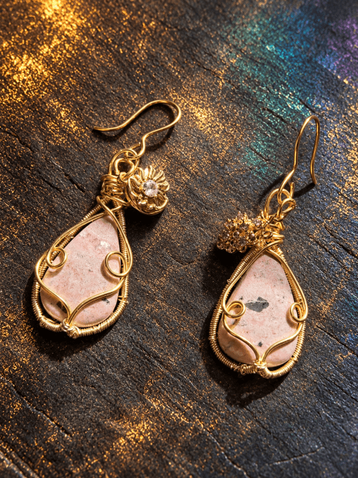 Boucles D’Oreilles Cobatocalcite – Amour De Soi             