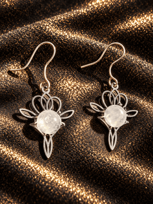 Boucle d'oreille - Quartz rose ,amour et douceur 
