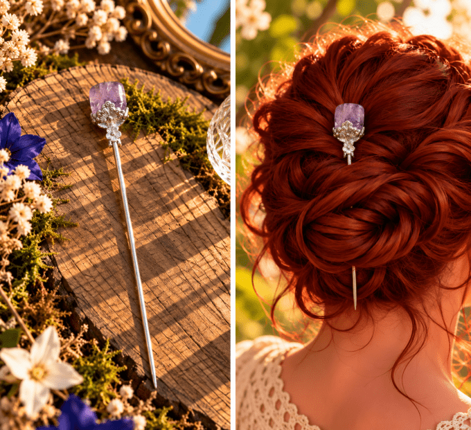 Pic à chignon Améthyste trappiste