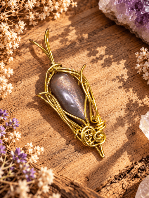 Laureanor – Pendentif Pierre de Soleil Lattice | Galouve