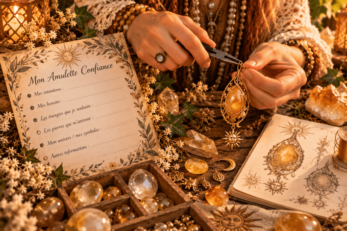 Questionnaire  et acompte Creer ton amulette confiance