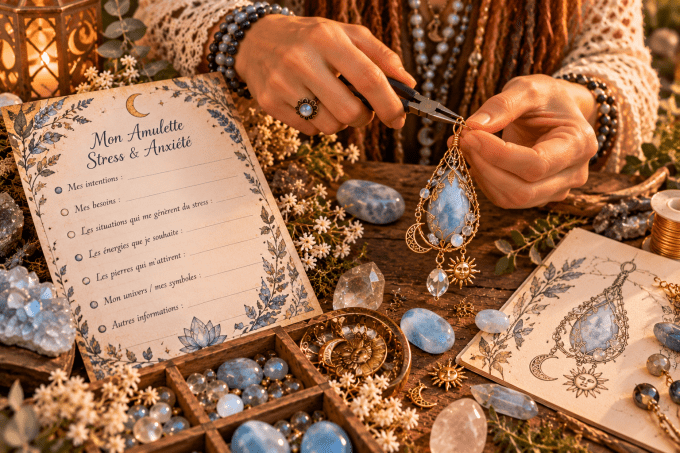 Questionnaire et acompte creation amulette Stress Anxiété