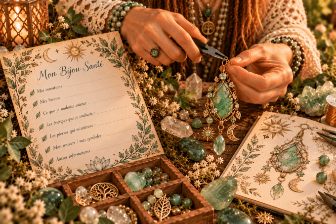 Créer ton bijoux santé questionnaire et acompte