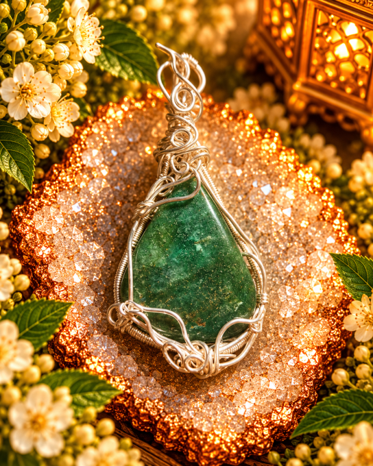 Amulette Apatite verte - Déblocage Du Cœur Et Équilibre ?  