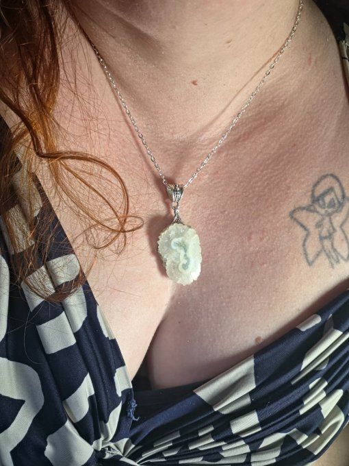 Pendentif Quartz solaire et serpent 