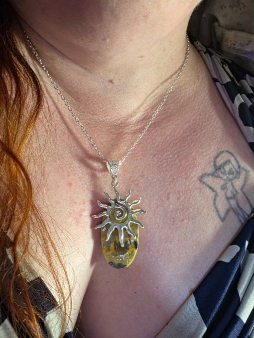 Pendentif Jaspe Bourdon,-Force & Vitalité