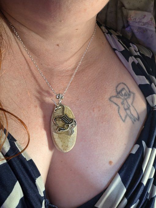 Pendentif Dendrite de manganése
