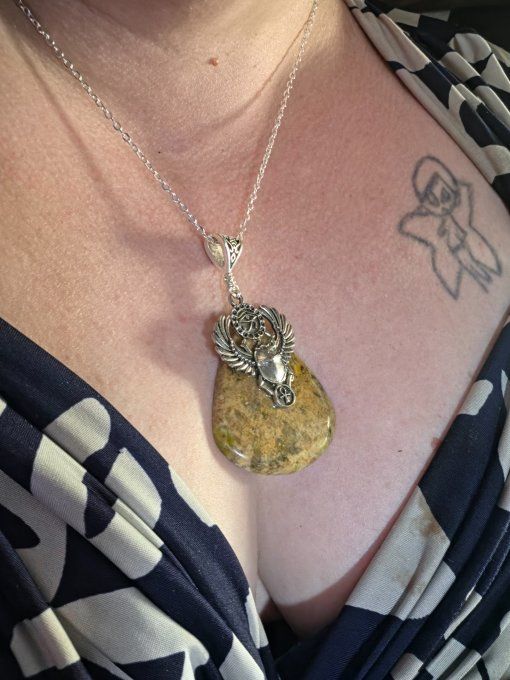 Amulette Jaspe jaune ✨Protection et Équilibre✨