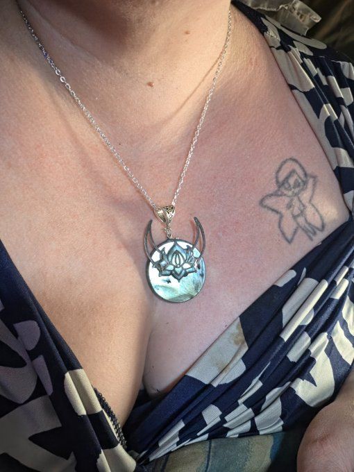 Pendentif labradorite -Corne de brume 
