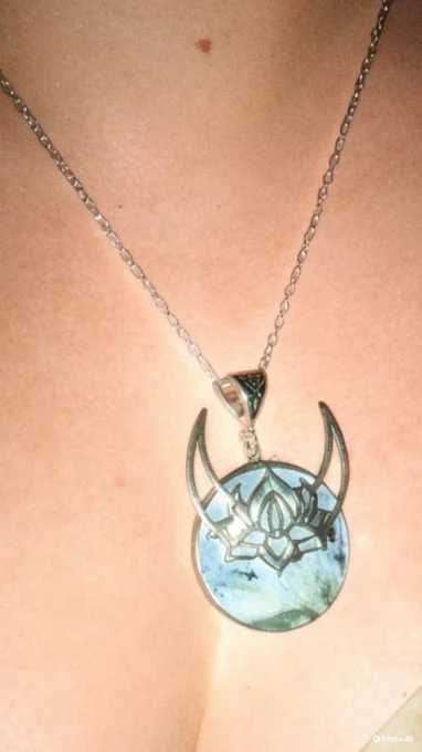 Pendentif labradorite -Corne de brume 