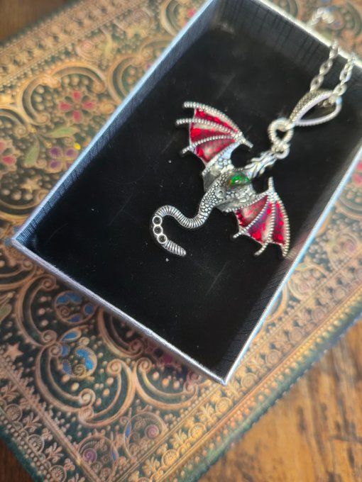 Pendentifs Dragon Opale noire -Créativité, Équilibre & Protection Émotionnelle  