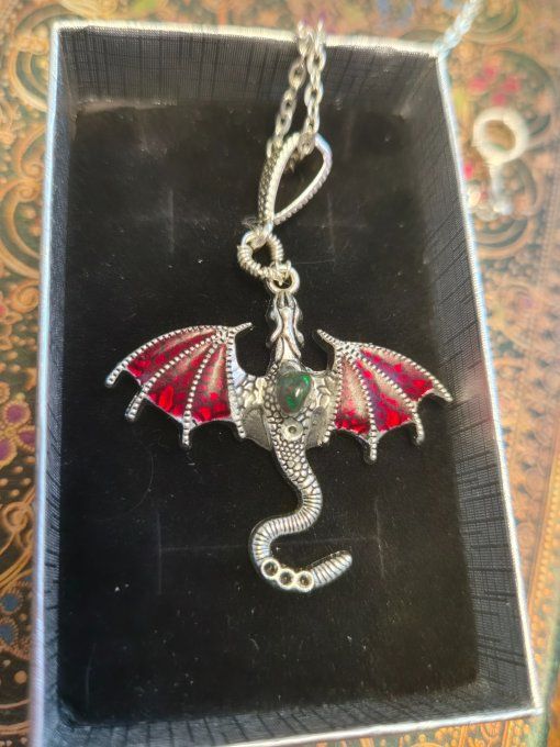 Pendentifs Dragon Opale noire -Créativité, Équilibre & Protection Émotionnelle  