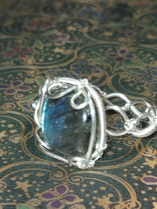 Bague Labradorite Bleue nuit  – Bijou De Protection Et D’Intuition  - Copie
