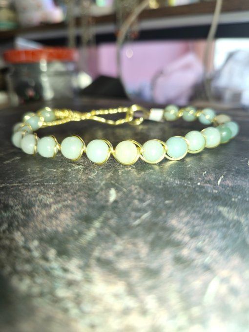 Bracelet en Amazonite : joie et espoir 