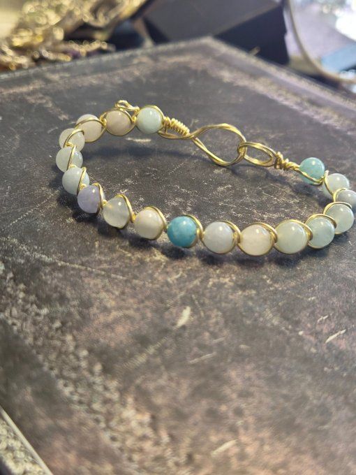 Bracelet Aigue-Marine : voyage ,allergie ,apaisement 