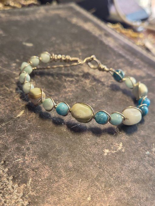 Hemimorphite✨ Bracelet -Pierre de Communication et d'Harmonie✨
