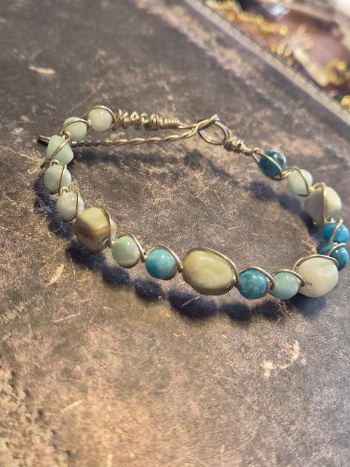 Hemimorphite✨ Bracelet -Pierre de Communication et d'Harmonie✨
