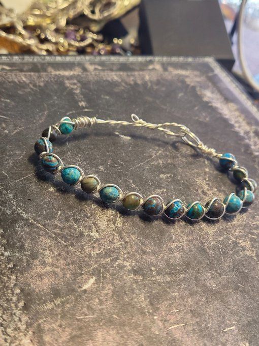 Bracelet Chrysocolle pierre D'Harmonie et d'apaisement ✨