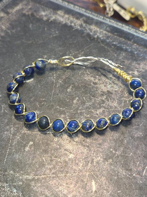 Bracelet Lapis-Lazuli –Vérité, Clarté Mentale & Sagesse  