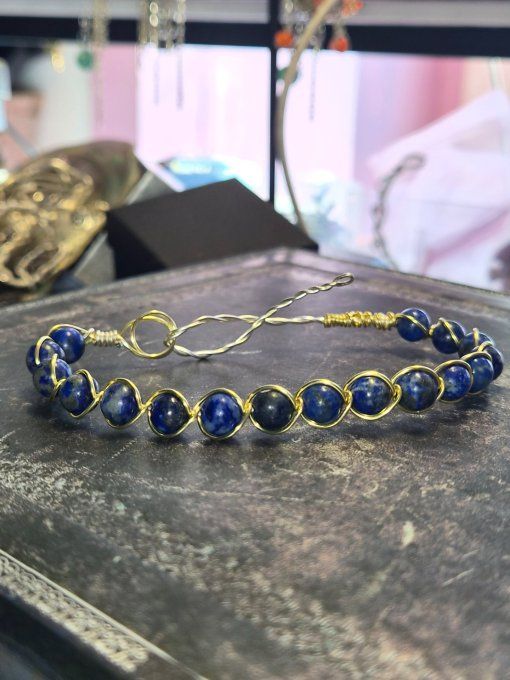 Bracelet Lapis-Lazuli –Vérité, Clarté Mentale & Sagesse