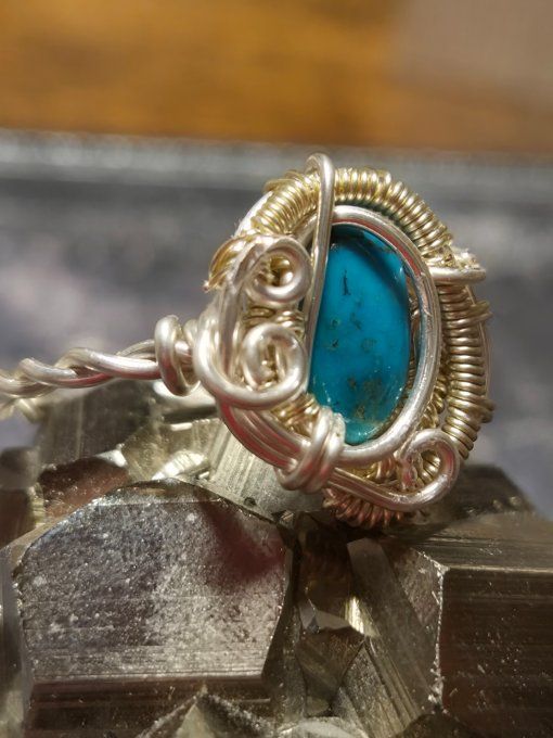 Bague Turquoise Iranienne naturelle -protection et bonne fortune  - Copie