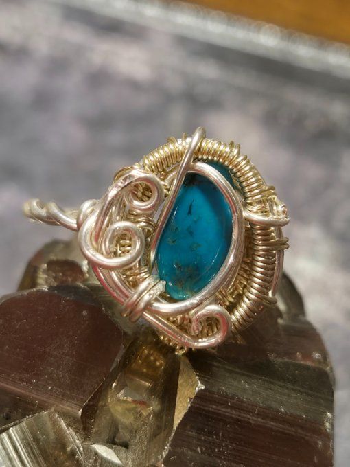 Bague Turquoise Iranienne naturelle -protection et bonne fortune  - Copie