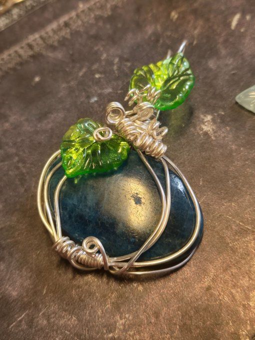 Pendentif Apatite Bleu Citrouille