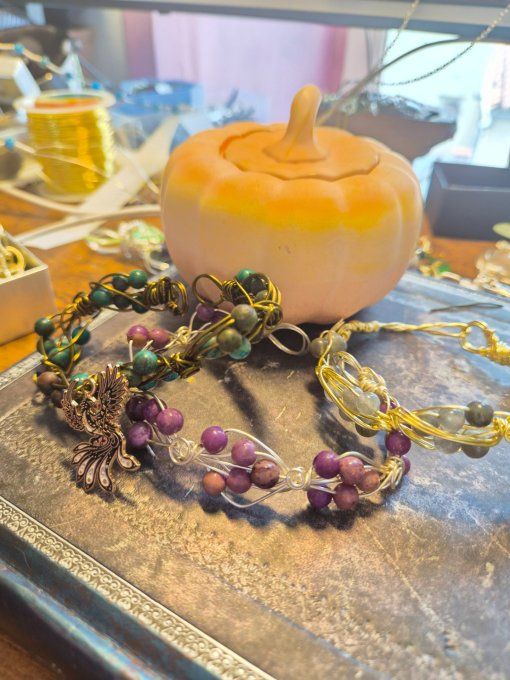 Bracelet Citrouille ou Pumpkin Neklace
