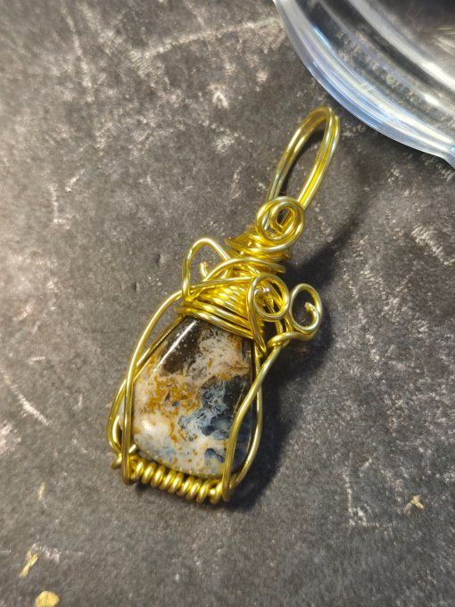 Amulette Witch’Hat -Pietersite -Pierre des Tempêtes 