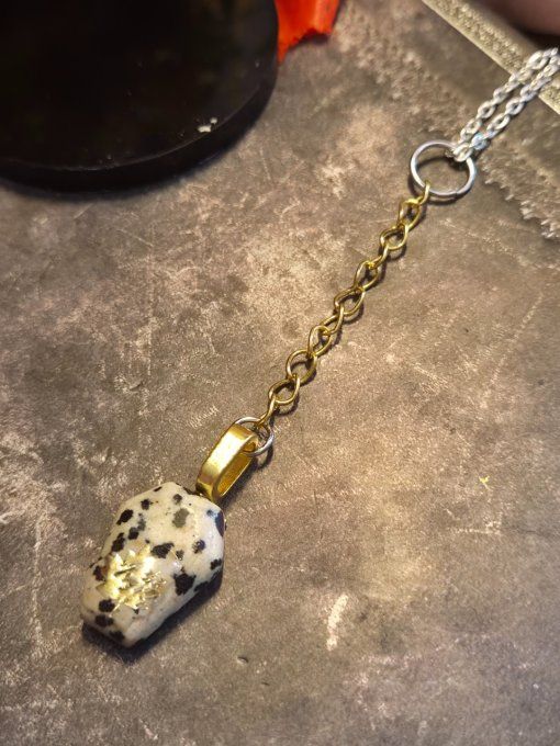 Pendentif Spooky jaspe dalmatien