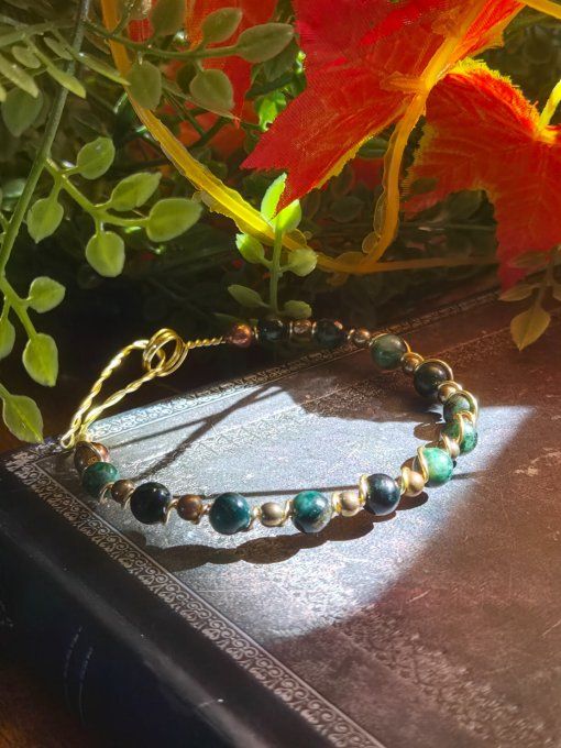 Bracelet Emeraude - calme nerveux et anxiété