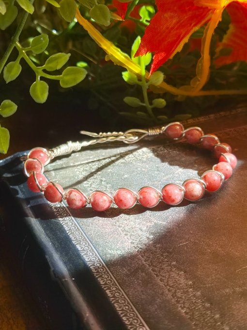 Bracelet Thulite -Equilibre Émotionnel