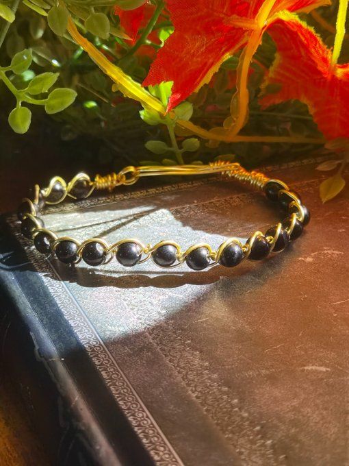  Tourmaline noire bracelet 