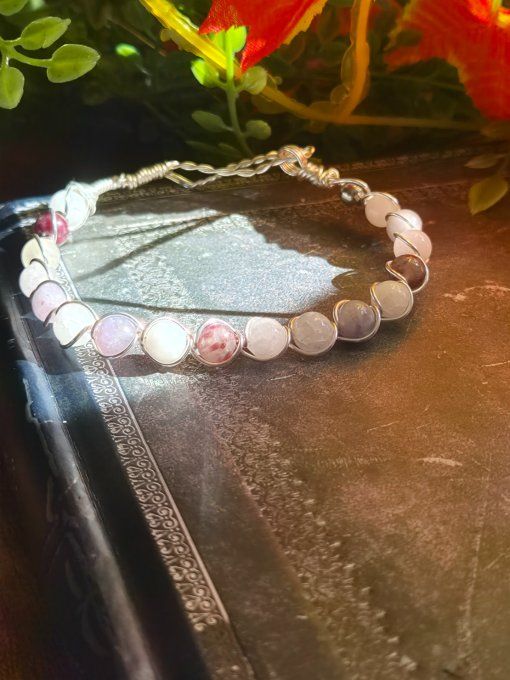Bracelet Tourmaline Rose – Rubellite, Harmonie & Protection Émotionnelle   