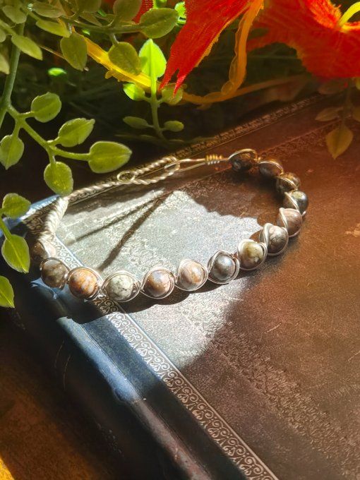 Bracelet Llanite-Que Sera- pierre du chemin de vie 