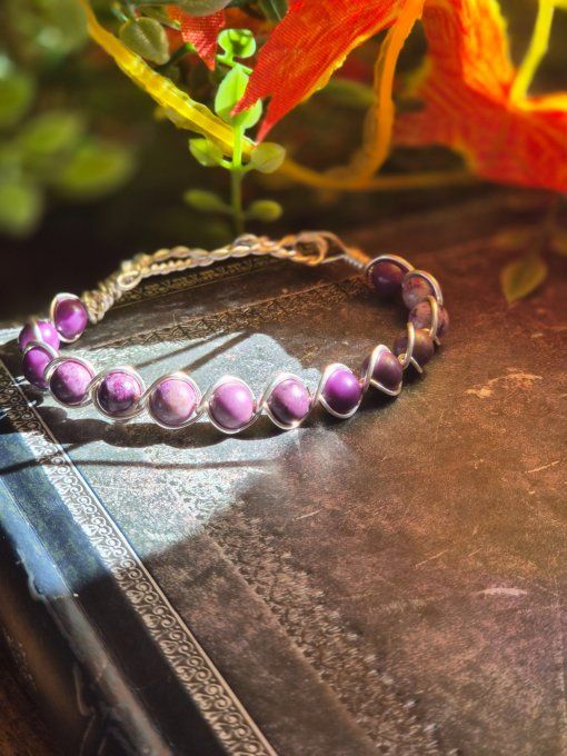 Bracelet Phosphosidérite  -✨Sérénité et Apaisement Mental