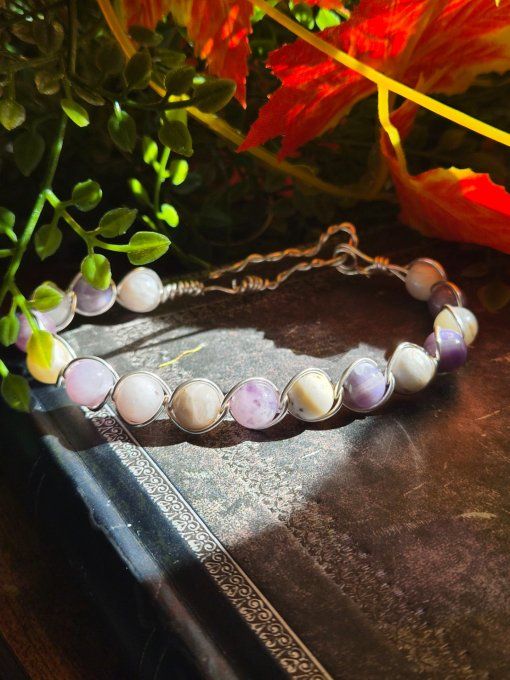 Bracelet Opale violette