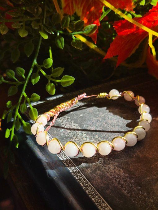 Bracelet Morganite Sur Mesure – Amour & Paix Intérieure