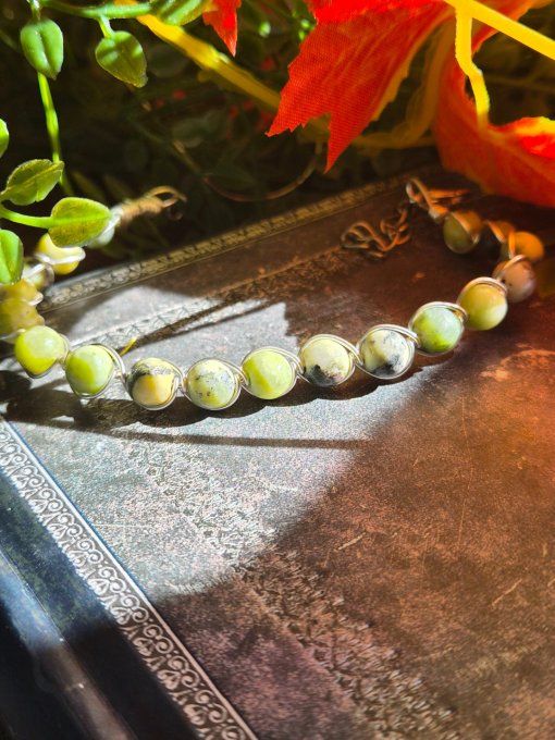 Bracelet Chrysoprase  -Pierre de soin, de Confiance et de Compassion ✨