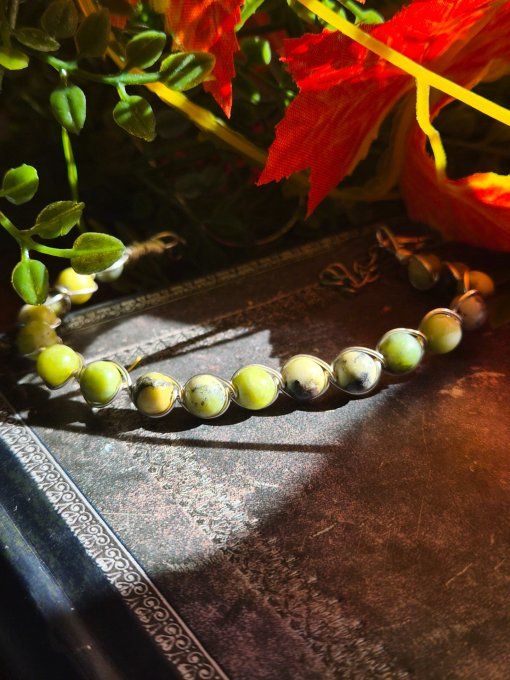 Bracelet Chrysoprase  -Pierre de soin, de Confiance et de Compassion ✨