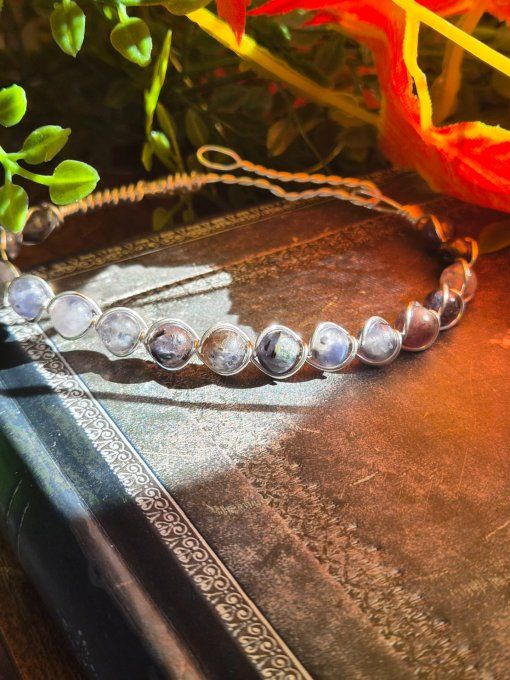 Bracelet Iolite cordierite : peurs et anxieté profonde