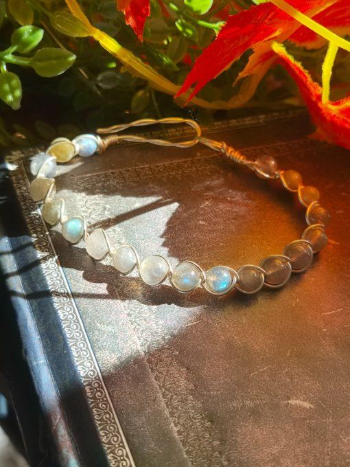 Bracelet Labradorite : protection , empathie , confiance 